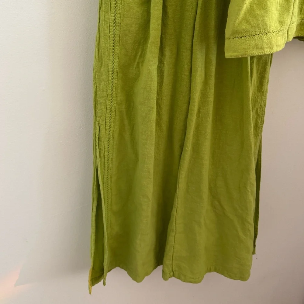 Green Women's Breezy Wide Leg Pants - Picture 6 of 6